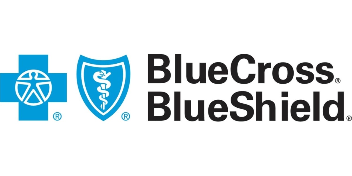 BlueCross BlueShield logo with a blue cross and blue shield icon.