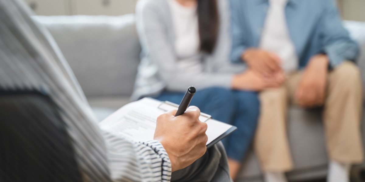 a couple going to therapy for porn addiction recovery
