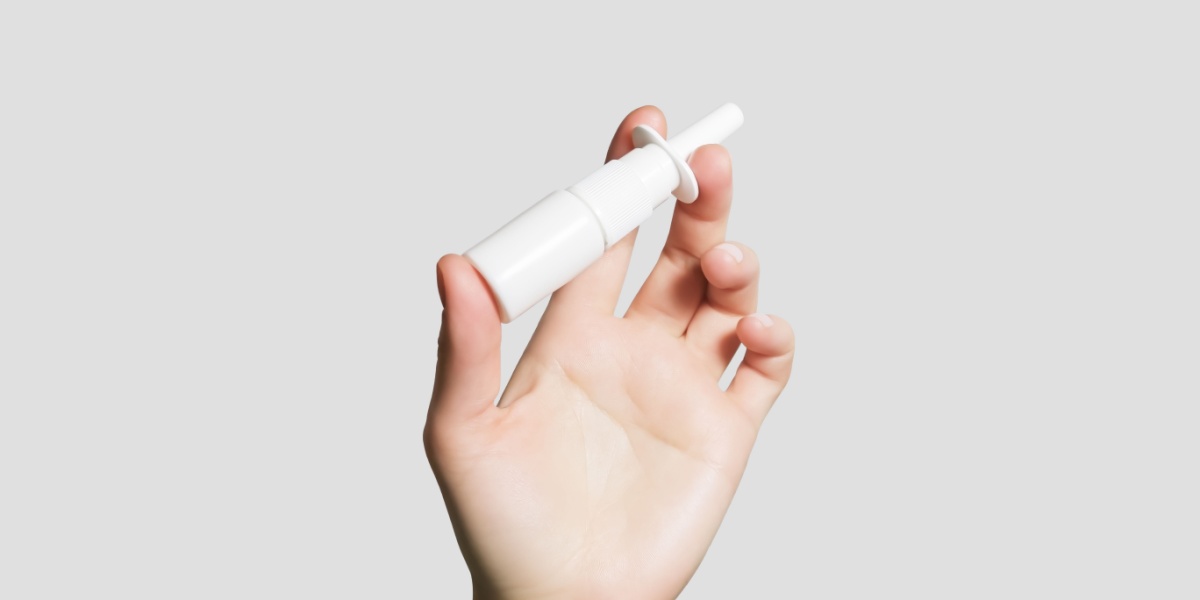 a nasal spray applicator containing ketamine