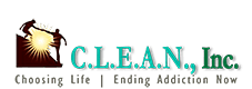 C.L.E.A.N., Inc (Choosing Life Ending Addiction Now) logo
